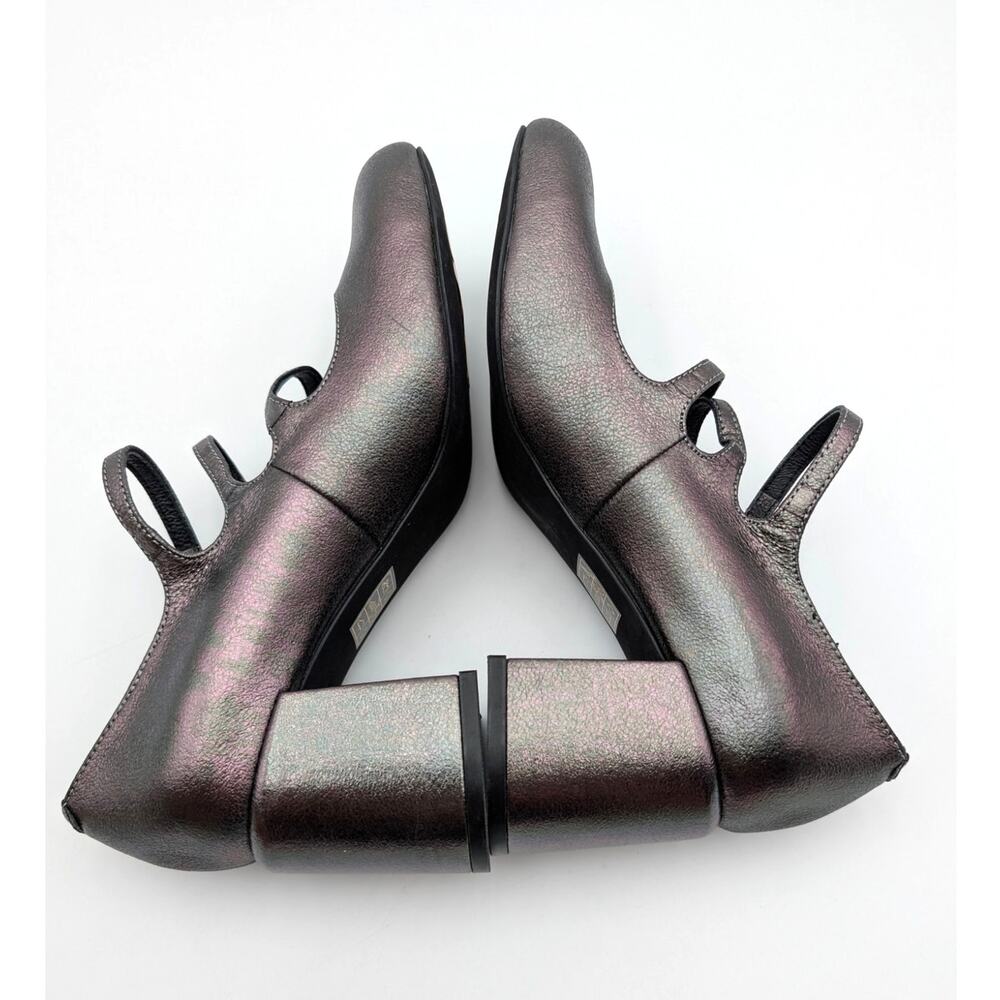 Jeffrey Campbell Tierz Mary Jane Pumps Women's Pewter Metallic Size US6.5 EU37 - Picture 5 of 11